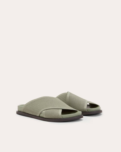 The ReKnit Form Crossover Sandal | Seagrass
