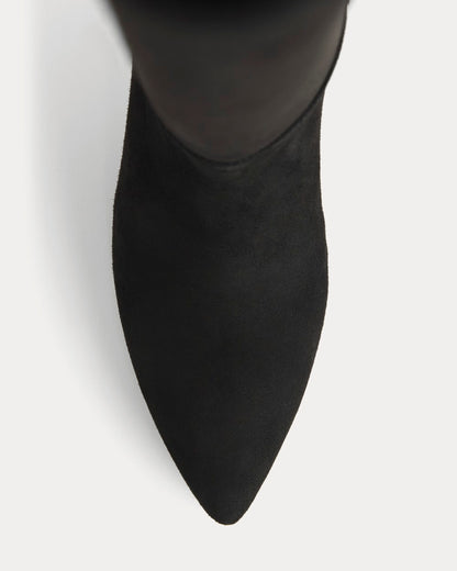 Studio Knee-High Boot | Black Suede